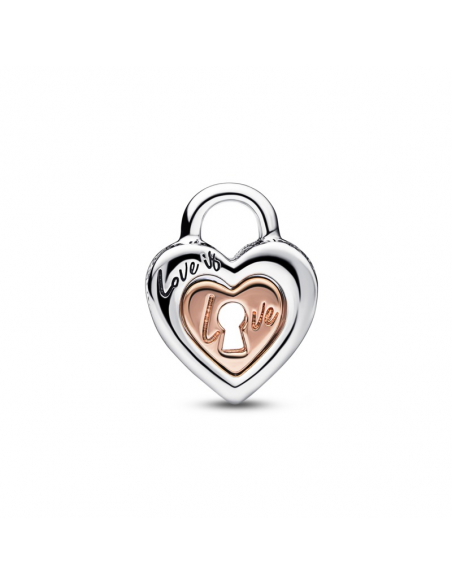 Pandora Charm Lucchetto Cuore Love is love Divisibile
