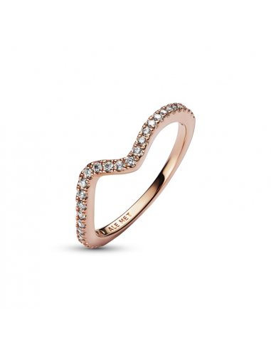 Pandora Anello Onda Pietre Luminose Misura 58