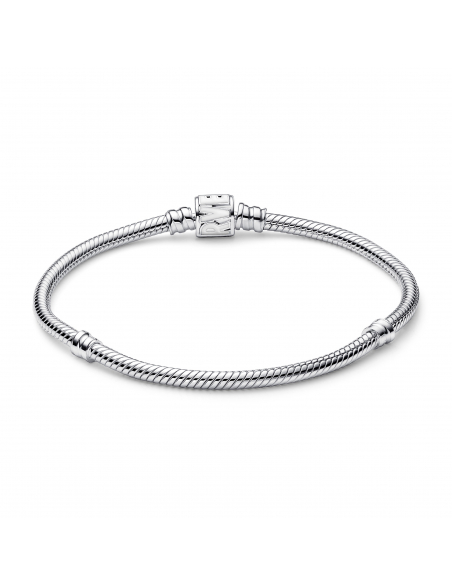 Pandora X Marvel Bracciale Pandora Moments con Maglia Snake e Chiusura con Logo Marvel Misura 17