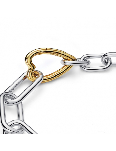 Pandora Bracciale Maglia Link con Connector a Cuore Pandora ME Misura 3
