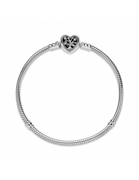 Pandora Bracciale con Chiusura a Cuore albero della Famiglia Misura 20