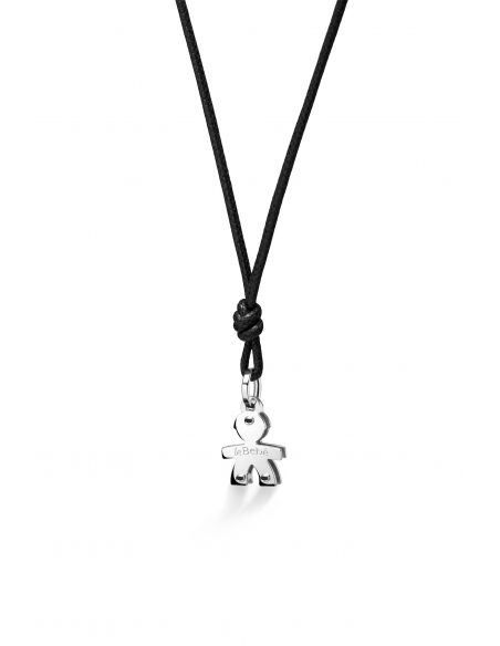 CIONDOLO LE BEBE MINI MASCHIETTO. ORO BIANCO