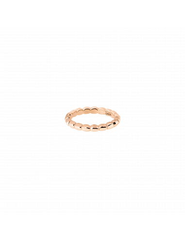 ANELLO DODO GRANELLI. ORO ROSA MISURA 52