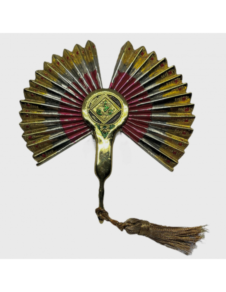 SOPRAMMOBILE IN ARGENTO. RIPRODUZIONE DI UN  ANTICO VENTAGLIO. ITALIA XVIII SECOLO