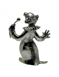 SOPRAMMOBILE IN ARGENTO. STATUINA CLOWN PICCOLA 2