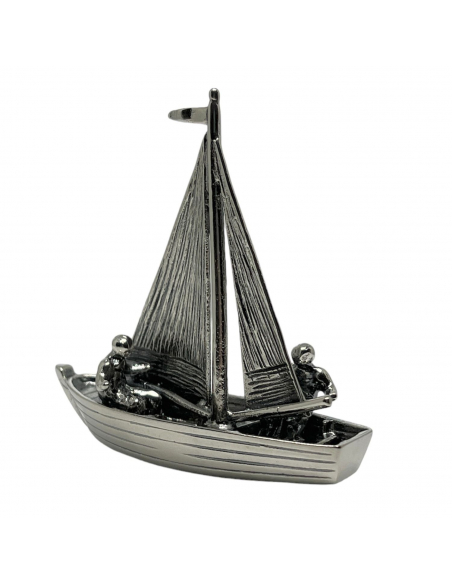 SOPRAMMOBILE IN ARGENTO. BARCA A VELA