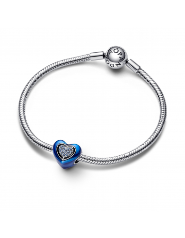 Pandora Charm Cuore Blu Girevole