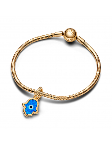 Pandora Pendente Mano di Fatima Opale Blu