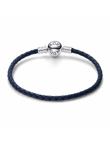 Pandora Bracciale in Pelle Blu Misura 3