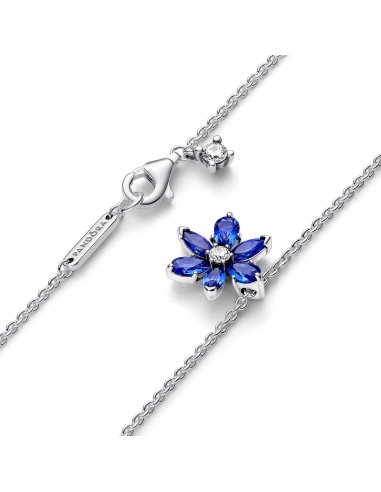 Pandora Collana Pendente Herbarium Fiore Blu