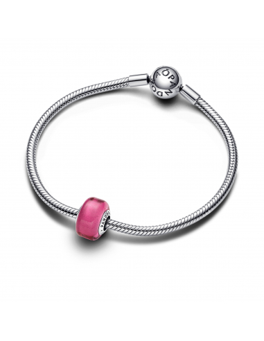 Pandora Mini Vetro di Murano Rosa