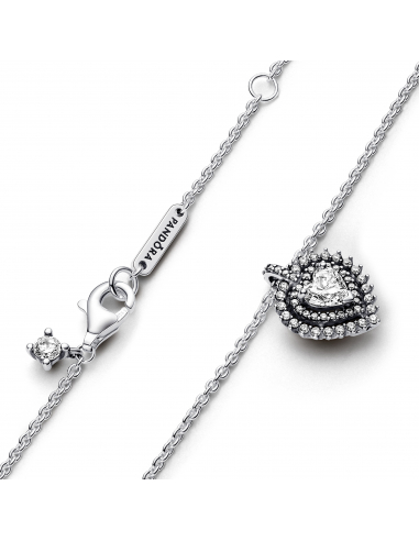 Pandora Collana Punto Luce Cuore e Pave