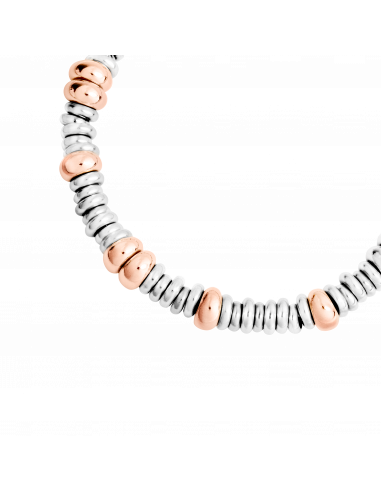 BRACCIALE DODO RONDELLE BOLD. ARGENTO MISURA M
