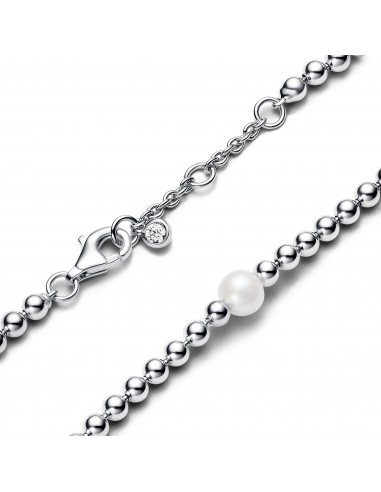 Pandora Bracciale con Perla d Acqua Dolce Coltivata e Sfere Misura 18