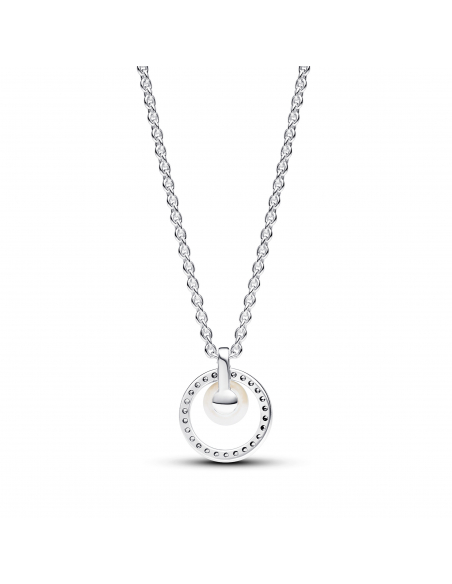 Pandora Collana con Perla d Acqua Dolce Coltivata e Pav