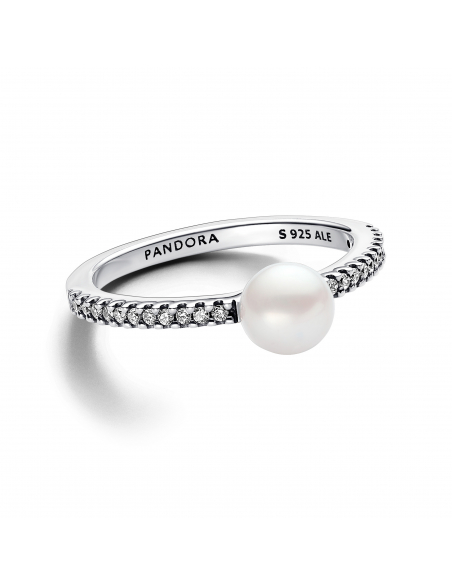 Pandora Anello Perla d Acqua Dolce Coltivata e Pav Misura 54