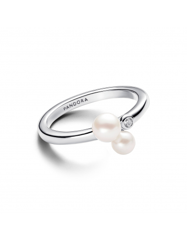 Pandora Anello Perle Coltivate dAcqua Dolce Trattate e Punto Luce Misura 54