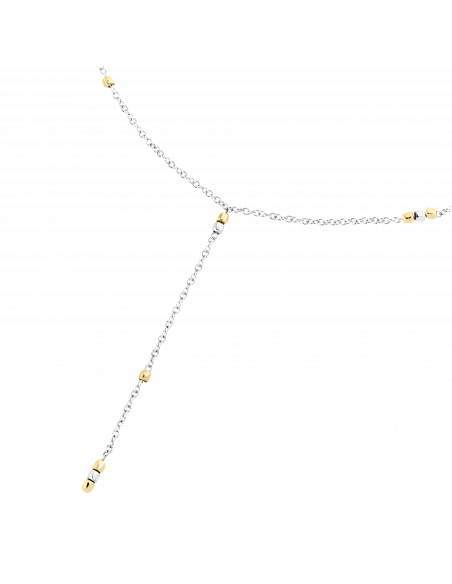 COLLANA DODO MINI GRANELLI. ARGENTO ORO GIALLO