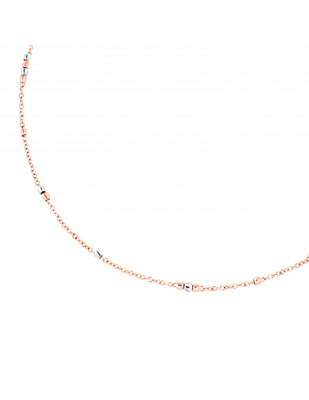 COLLANA DODO MINI GRANELLI. ORO ROSA ARGENTO