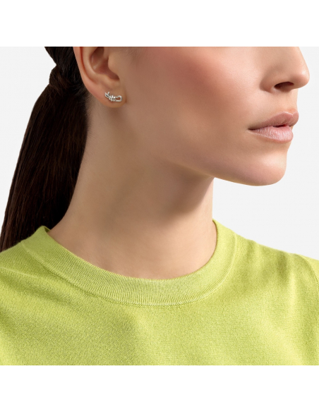 ORECCHINO DODO NODO ORECCHIO DESTRO. ARGENTO