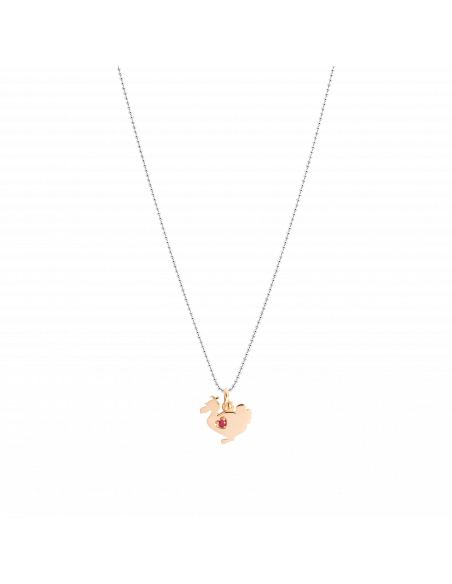 CHARM DODO LADY DODO IN EDIZIONE LIMITATA. ORO ROSA RUBINO