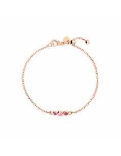 BRACCIALE DODO BOLLICINE. ORO ROSA ZAFFIRO. AMETISTA E...