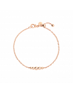 BRACCIALE DODO BOLLICINE. ORO ROSA DIAMANTI BIANCHI...