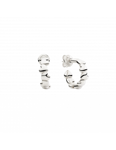 ORECCHINI HOOP DODO CUORE. ARGENTO