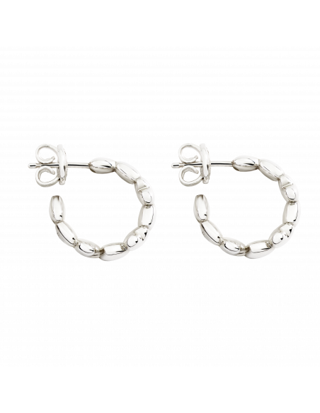 ORECCHINI HOOP DODO CUORE. ARGENTO