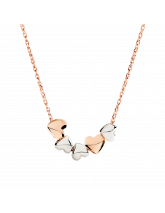 COLLANA DODO CUORE. ORO ROSA E ARGENTO 2