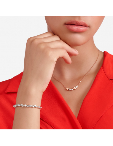 COLLANA DODO CUORE. ORO ROSA E ARGENTO