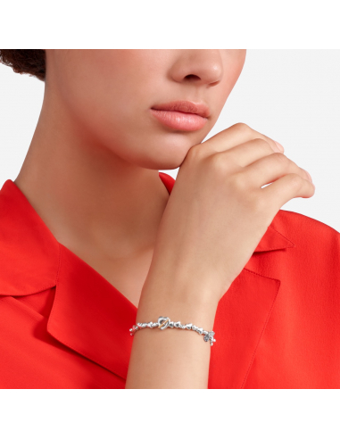 BRACCIALE DODO CUORE.  ARGENTO MISURA S