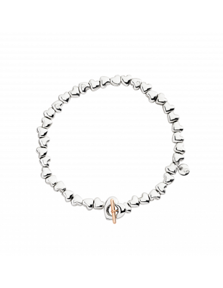 BRACCIALE DODO CUORE.  ARGENTO MISURA L