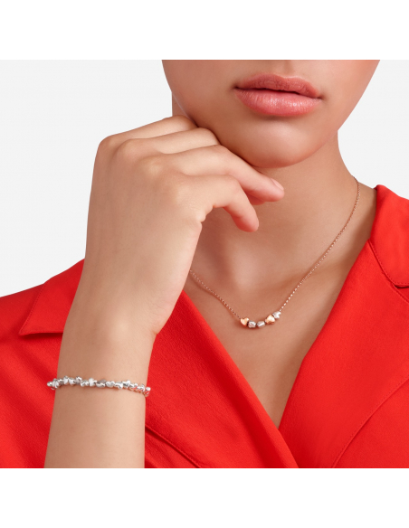 BRACCIALE DODO CUORE.  ARGENTO MISURA L