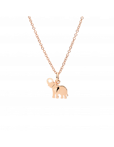 CIONDOLO DODO ELEFANTE. ORO ROSA
