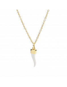 CIONDOLO DODO CORNO. ARGENTO ORO GIALLO 2