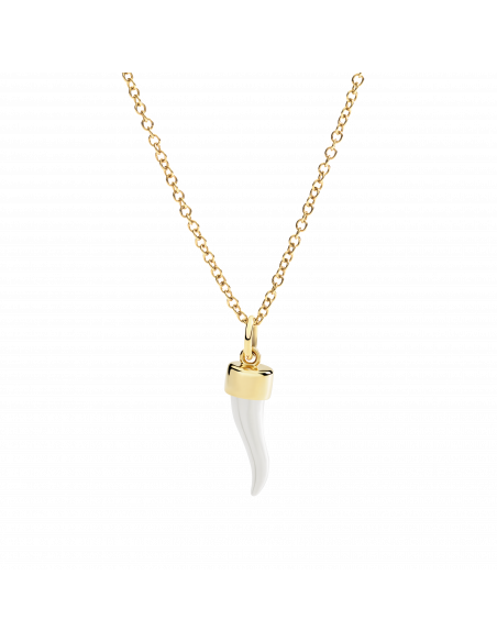 CIONDOLO DODO CORNO. ARGENTO ORO GIALLO