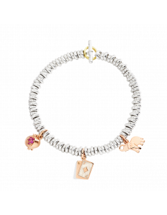 CIONDOLO DODO MELOGRANO. ORO ROSA RUBINI 2