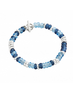 BRACCIALE DODO RONDELLE. ARGENTO  PLASTICA RICICLATA MISURA XL 2