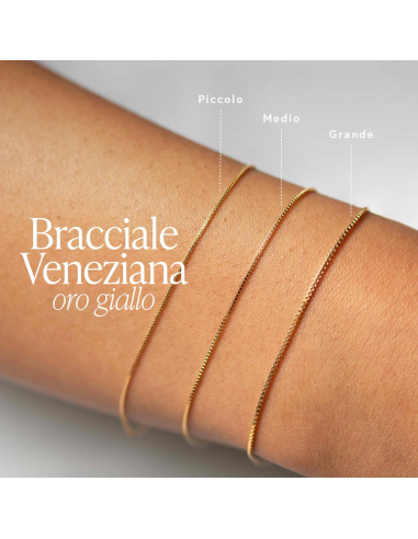 BRACCIALE DEDIE' MAGLIA VENEZIANA, ORO