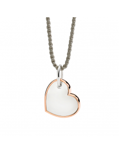 CIONDOLO DODO XL CUORE. ARGENTO ORO ROSA 2