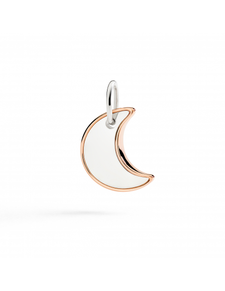 CIONDOLO DODO XL LUNA. ARGENTO ORO ROSA