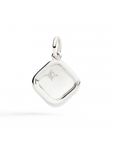 CIONDOLO DODO SIGILLO. ARGENTO. DIAMANTE