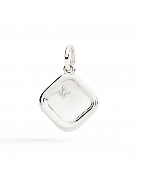 CIONDOLO DODO SIGILLO. ARGENTO. DIAMANTE