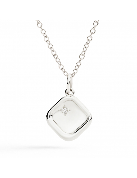 CIONDOLO DODO SIGILLO. ARGENTO. DIAMANTE