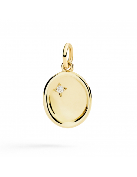 CIONDOLO DODO SIGILLO. ORO GIALLO. DIAMANTE