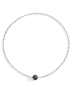 COLLANA DODO PEPITA. ARGENTO TITANIO