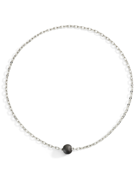 COLLANA DODO PEPITA. ARGENTO TITANIO