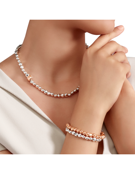 COLLANA DODO PEPITA. ARGENTO ORO ROSA