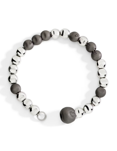 BARCCIALE DODO PEPITA. ARGENTO. TITANIO MISURA XL